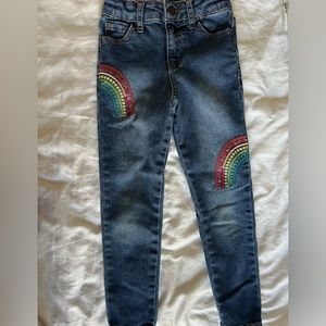 Cat and Jack Rainbow kids jeans size 5